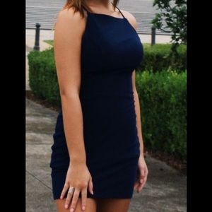 Navy Blue homecoming dress